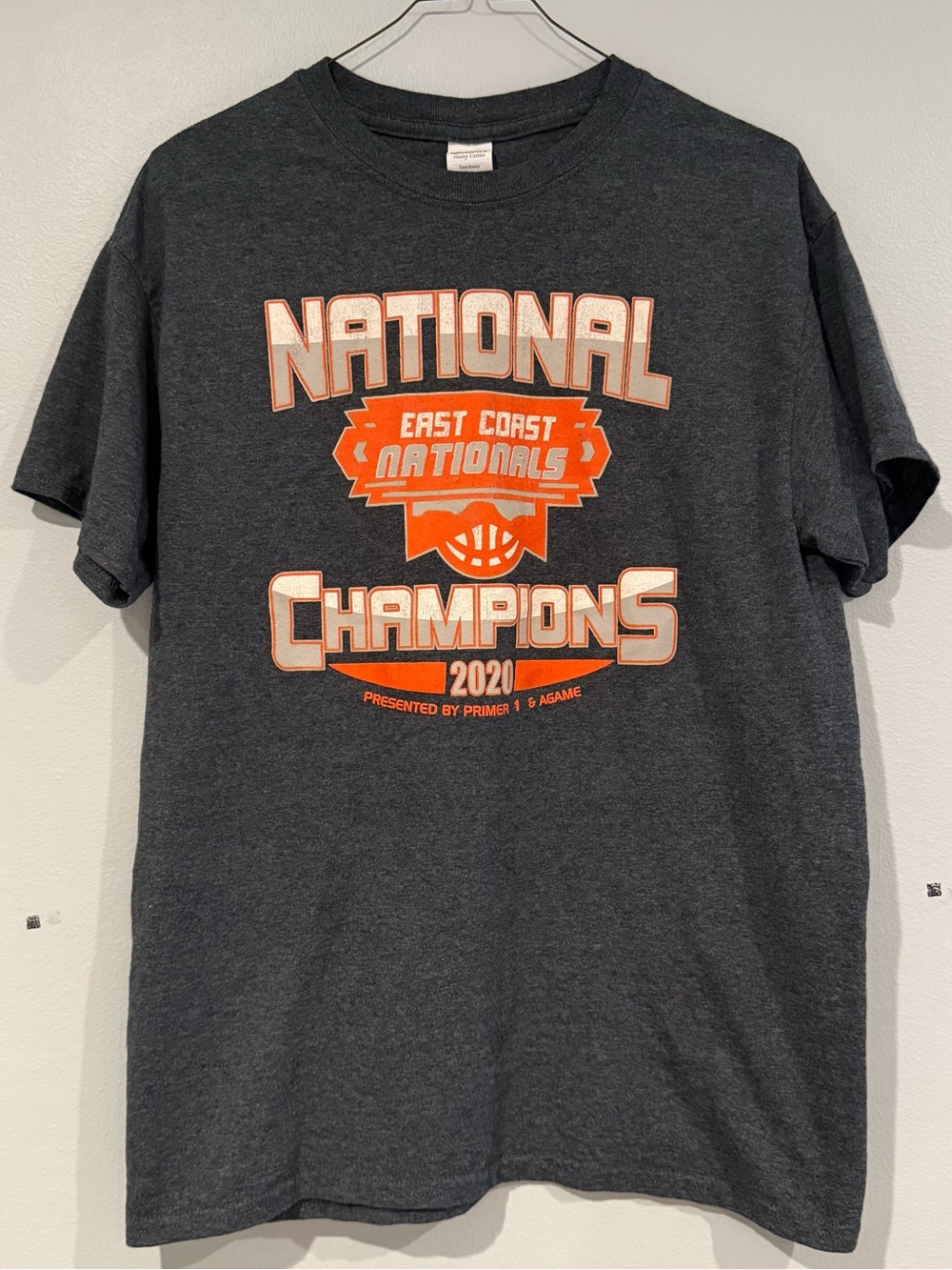 East Coast Nationals 2020 Champions Graphic T-Shirt - Charcoal Gray & Orange